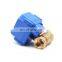 CWX-25S mini electric actuator motor valve 5V 12V 24V 110V 220V 2 way 3 way motorized ball valve motorized gas valve