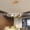 Nordic restaurant chandelier post modern minimalist living room lamps light luxury creative flower-shaped art office chandelier