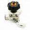 Sanitary SS316 U Type 3 Way Diaphragm Valve With TC/welded Ends EPDM+PTFE Membrane