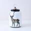 European Simple Style New Cylinder Deer Painting Ceramic Flower Vases Tableware Decoration With Crystal Lid For Home