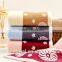 Wholesale 100% cotton yarn dyed jacquard elegant face towels