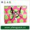 Customized High Quality And Fancy Printed Christmas Paper gift Bag with handles