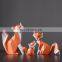 Modern minimalist fox animal decoration light luxury resin decoration