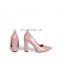 2020 Patent high block heel new design pointed toe fashion women sandals shoes