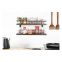 Spice Shelf Storage Holder for Kitchen Cabinet Pantry Door 2 Tier Wall Mounted Spice Organizer Rack