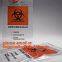 Biohazard Specimen Bags,Zip Specimen Transport Bag, Tear Off Pouch Bags, Attached Document Pouch. Printed Transport Bags