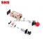 SNS SR Series Top quality two position three way pneumatic aluminum alloy manual hand valve