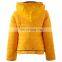 High Quality Custom Design Ladies Quilted Zipp Off Sleeve Winter Puffer hoody Jacket for women