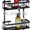Over Shower Head Shelf, Hanging Shower Cadddy, Conditioner,Soap,with Hooks for Razors,Towels