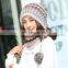 Winter Hat and Scarf Set for Women Girls Thick Warm Beanie Winter Hats Knitted Caps