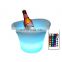 Fashionable Bar Accessories LED Luminous Ice Bucket Induction Recharge Waterproof Lighting Ice Buckets for Bar