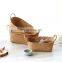 Eco friendly  natural hand-made fruit basket seagrass woven storage basket set of 3