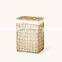 European Style Natural Water Hyacinth Handmade Organic Laundry Storage Basket Hamper With Lid Best Price Vietnam Supplier