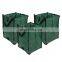 Foldable green 72 gallons waterproof garden leaf waste bags with 4 handles