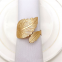 Elegant Metal Gold And Silver Leaf Napkin Rings & Accessories For Hotel Wedding Table Decor