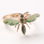 Wholesale Green Dripping Dragonfly Insect  Animal Napkin Ring