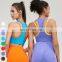 New Contrast Sexy False Two Pieces Shockproof Racerback Sports Bras Gym Fitness Tank Top Yoga Crop Top Seamless Sports Bra Women
