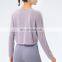 Ready to Ship Women  Long Sleeve Tees Sportswear Workout Gym Clothing Fitness Yoga Shirts & Tops for Adults