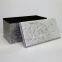 Ice Velvet Ottoman-Light Grey