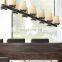 Copper Industrial Style Glass Lampshade Chandelier Ceiling Light Fixture For Living Dining Room Bedroom Kitchen Island Foyer