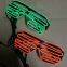 Mix Neon Colors LED Shutter Glasses Party Light up LED Sunglasses Shutter