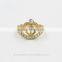 Wholesale Price Fashion Gold Crown Ring For Women