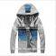 Men's clothing fashion style chain wide sweatshirt with zipper hoodie thin hoodies for sport