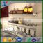 Stainless Steel Kitchen Accessories Wall Mount Storage Organizer display Rack