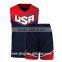 2016 OEM custom latest usa basketball uniform cheap basketball jersey design