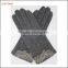 2016 Ladies fingered spandex velvet gloves with lace bow
