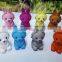 2016 newest rabbit design silicone pouch bag earphone bags