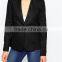 knit single button linen blendings blazer for women OEM service