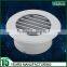 Air conditioner round air grille with damper
