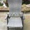 Outdoor foldable aluminium rattan chair