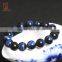 Wholesale high quality blue tiger eye beads bracelet gemstone