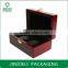 dark red wooden lacquered jewellery storage box