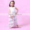 wholesale price new model cheap girl dress kid White color with sleeveless fashion summer girls dress