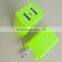 hot sale CE RoHS dual USB wall charger 5V 2.1A with LED