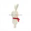 Soft Plush Animal Rabbit Doll Toy With Red Scarf