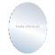 Qingdao factory round plain mirror with an extra wide bevelled edge