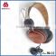 foldable wood headphones for pc and mobile phone