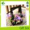 Simple brown kraft paperboard flower box with handle                        
                                                Quality Choice