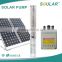 Portable DC solar water pump for irrigation system