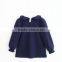 2015 New Korean long sleeve girl blouse with big collar