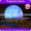 2016 commercial factory supply white 3D infltable dome tent for exhibition
