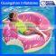 customized PVC inflatable donut float pool ring