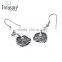 silver jewelry zinc alloy plant dangle silver earrings jewelry for women
