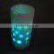color changing plastic led candle full of stars lights projection