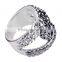 18k White Gold Ring GP Multi Austrian Crystal Knotted Rings