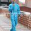 2016 Custom One Piece Rain Suits with reflective strip Reflective Safety Rain Coverall